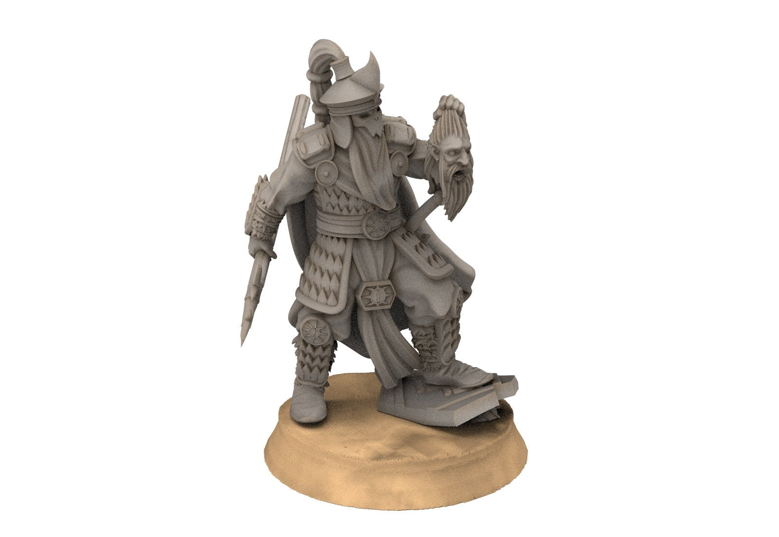 Easterling - Eastern Rising Sun Guard Captain, dark lords humans, Kandahar, Khwarezm, oriental, Rhur, miniatures wargame D&D, Lotr...