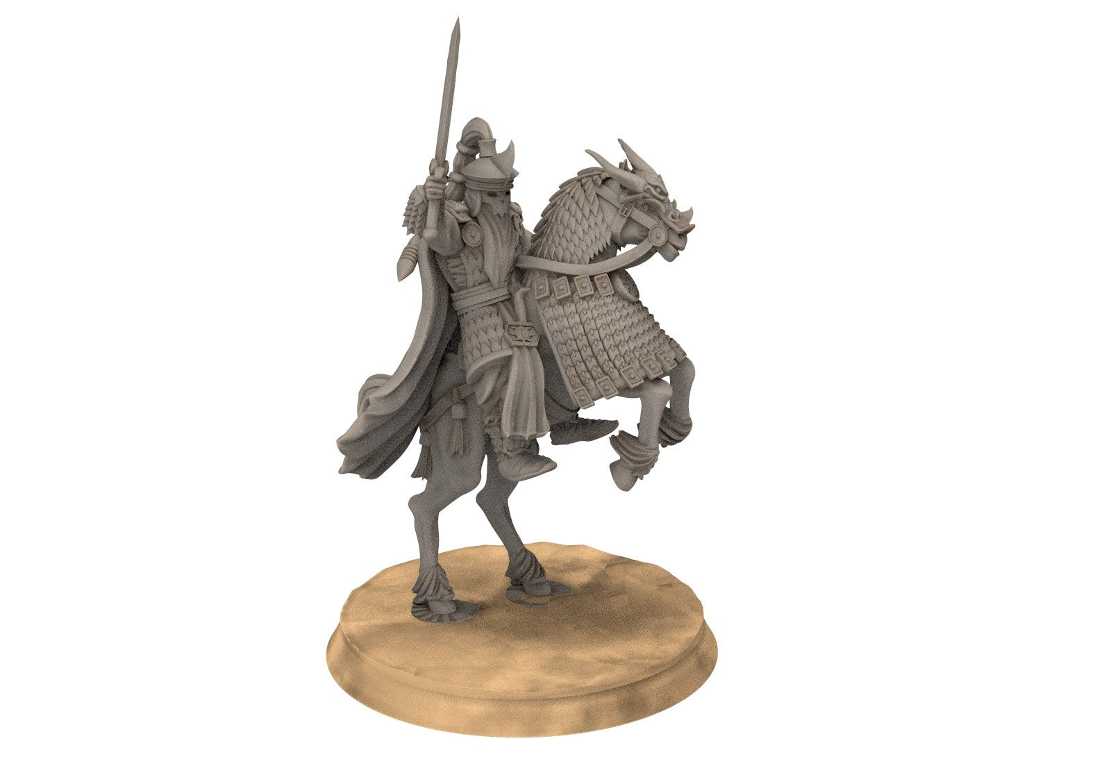 Easterling - Eastern Rising Sun Guard Captain, dark lords humans, Kandahar, Khwarezm, oriental, Rhur, miniatures wargame D&D, Lotr...