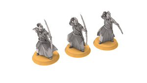 Rivandall - Bowmen, Last Hight elves from the West, Middle rings miniatures for wargame D&D, Lotr...