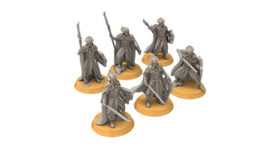 Darkwood - Forest King Guard - Spear, Middle rings miniatures pour wargame D&D, SDA...