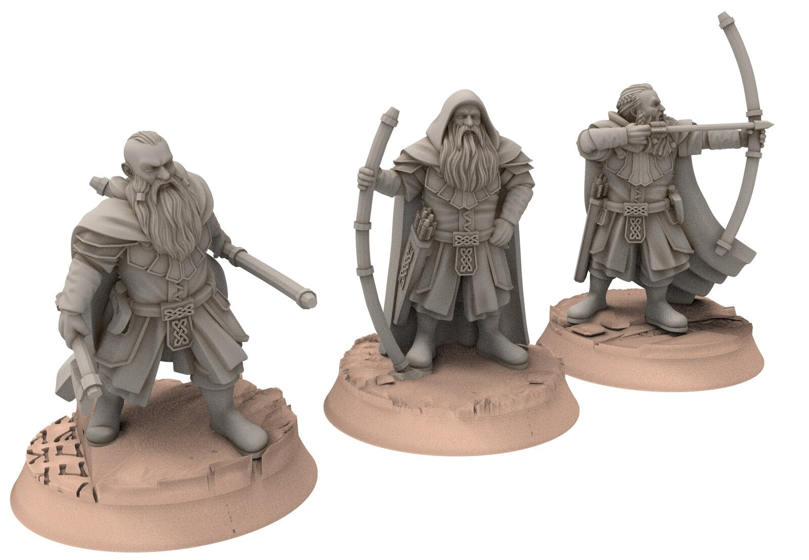 Dwarves - Kalak Explorers, The Dwarfs of The Mountains, for Lotr, davale games miniatures