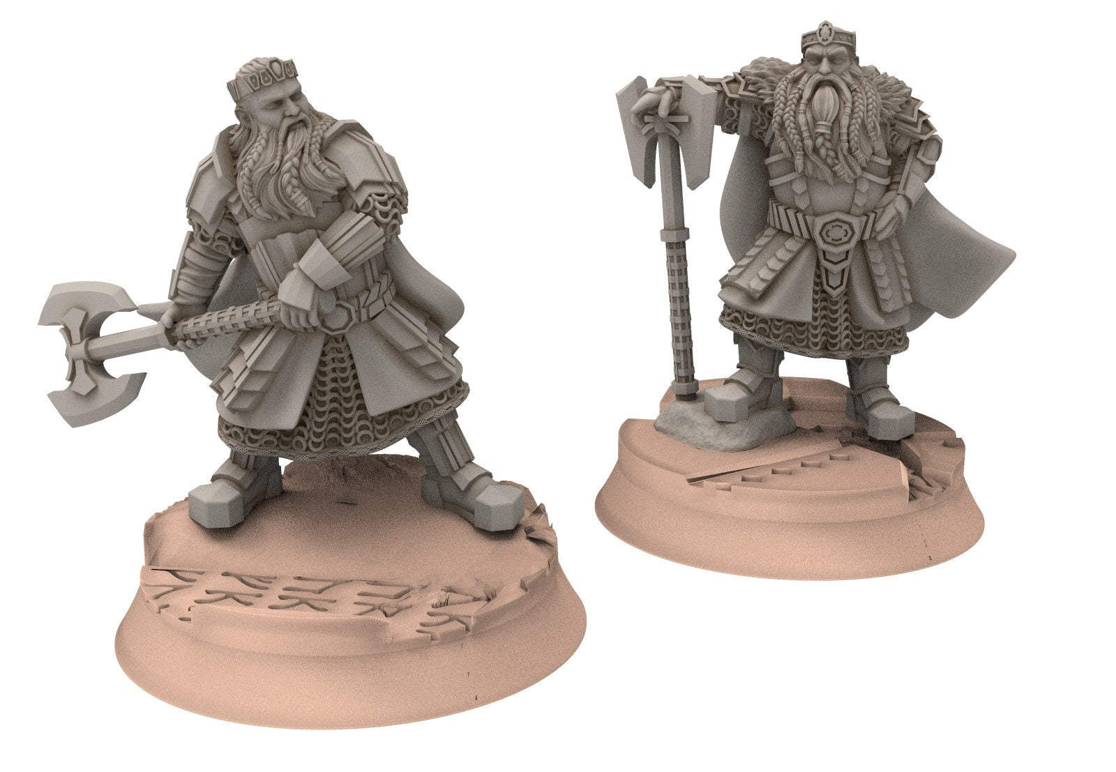 Dwarves - Kalak King, The Dwarfs of The Mountains, for Lotr, davale games miniatures