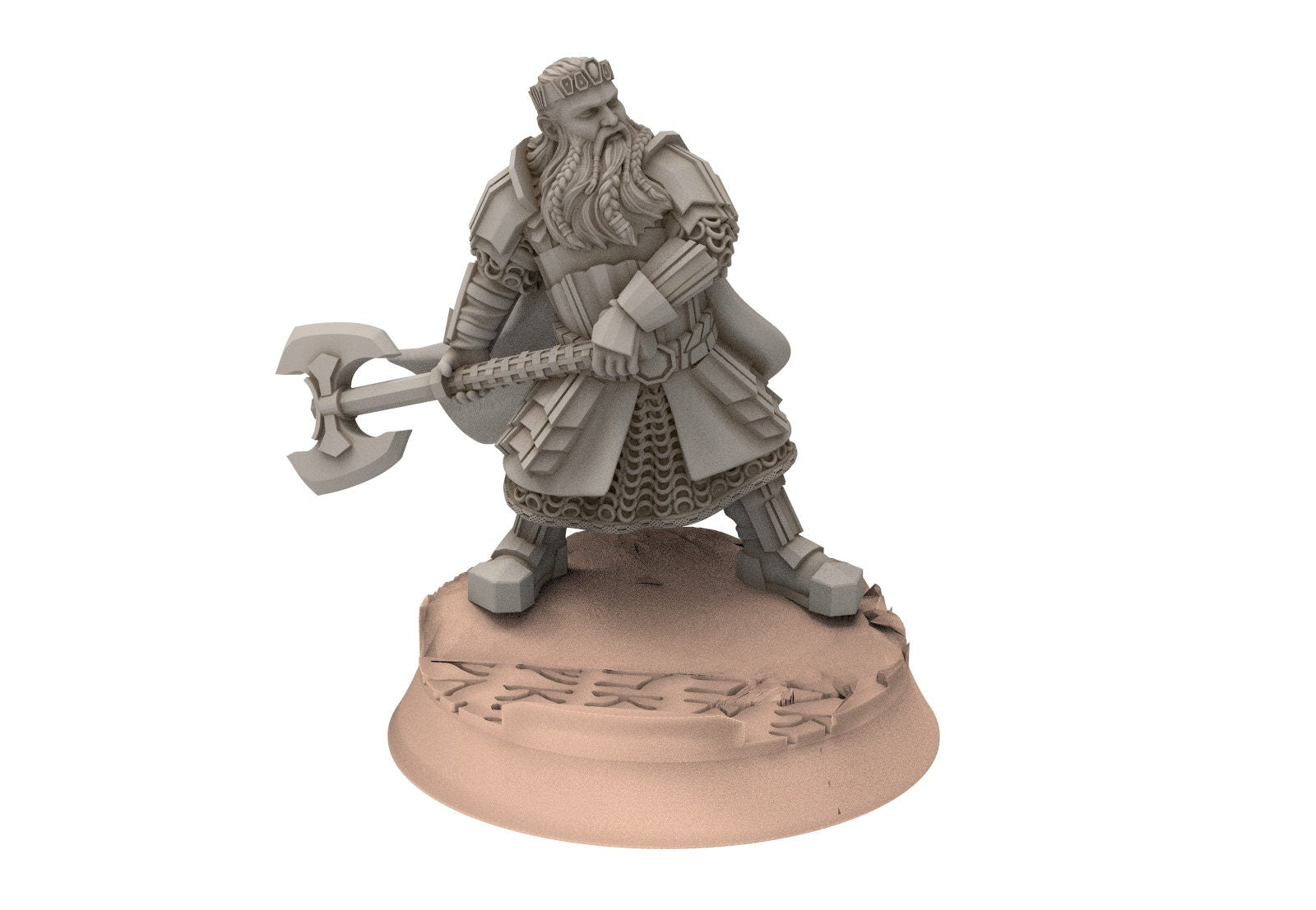 Dwarves - Kalak King, The Dwarfs of The Mountains, for Lotr, davale games miniatures