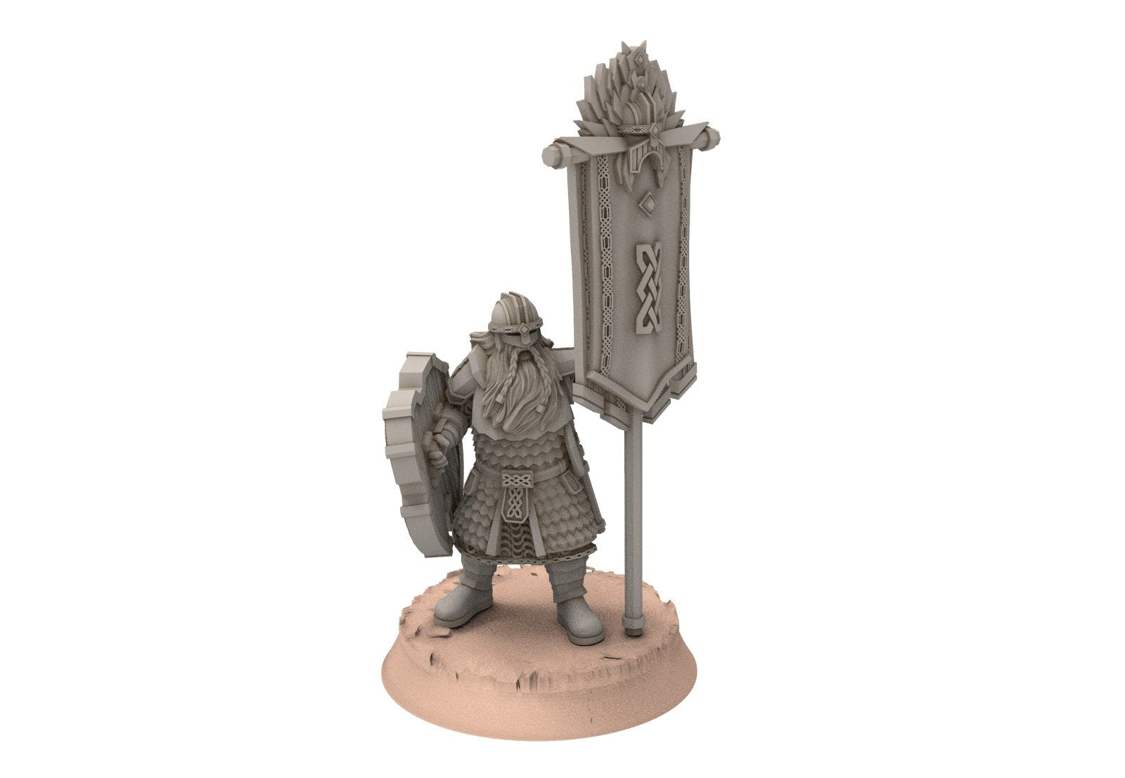 Dwarves - Kalak Banners, The Dwarfs of The Mountains, for Lotr, davale games miniatures