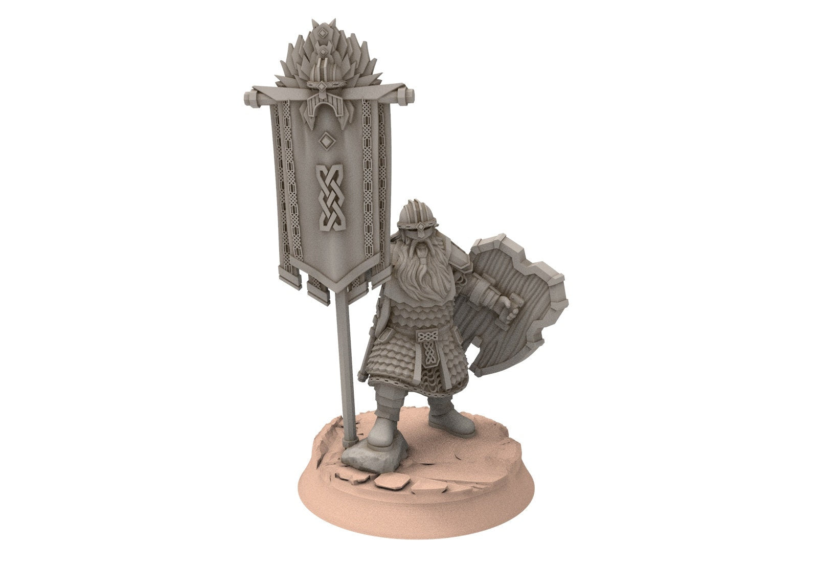 Dwarves - Kalak Banners, The Dwarfs of The Mountains, for Lotr, davale games miniatures