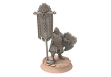 Load image into Gallery viewer, Dwarves - Kalak Banners, The Dwarfs of The Mountains, for Lotr, davale games miniatures
