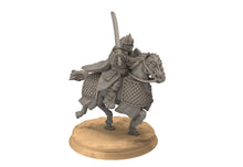 Load image into Gallery viewer, Easterling - Eastern Warriors Lord Commander, fell dark lords humans, Kandahar, Khwarezm, oriental, Rhur, miniatures wargame D&amp;D, Lotr...
