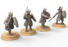 Charger l&#39;image dans la galerie, Kandahar - Varangian heavy Swordmen, fell dark lords humans, Kandahar, Khwarezm, oriental, Rhur, miniatures for wargame D&amp;D, Lotr...
