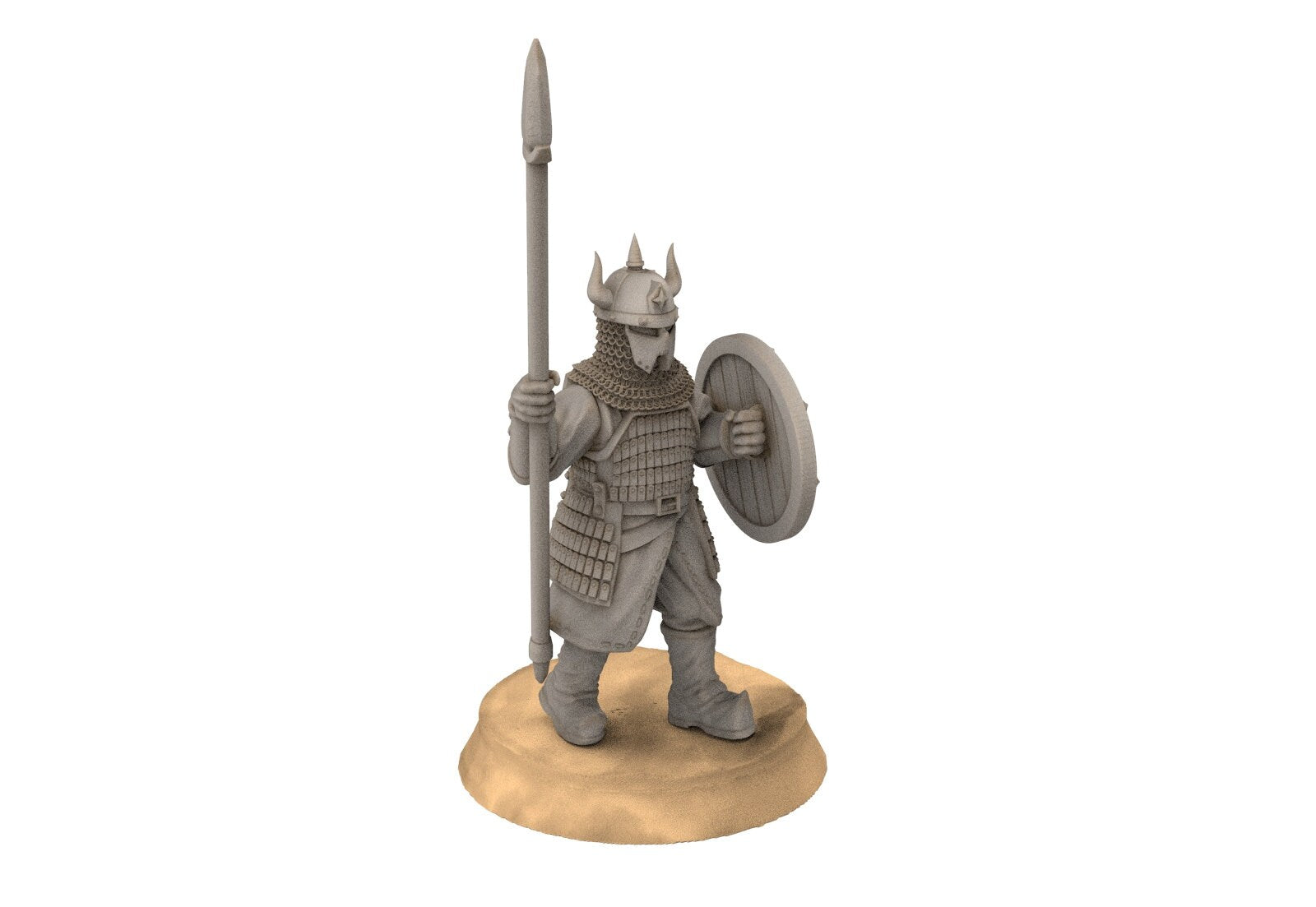 Kandahar - Varangian heavy Spearmen, fell dark lords humans, Kandahar, Khwarezm, oriental, Rhur, miniatures for wargame D&D, Lotr...