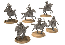 Charger l&#39;image dans la galerie, Kandahar - Varangian Horsemen Bows and Axes, fell dark lord human, Kandahar, Khwarezm, oriental, Rhur, miniature for wargame D&amp;D, Lotr...
