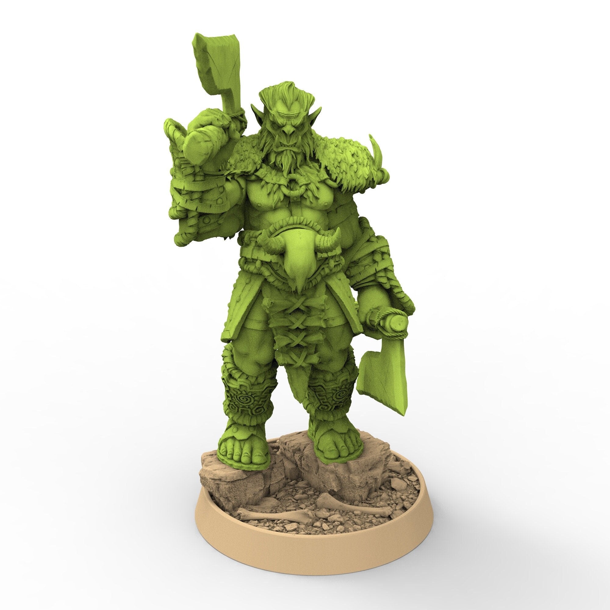 Green Skin -Kuu’ndran Bluntcleaver, The Fang Clan of Dogor, daybreak miniatures