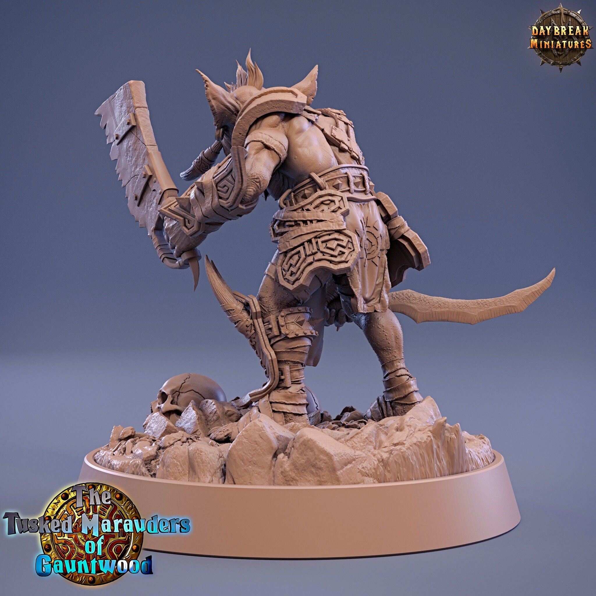 Green Skin - Gajnar Grasha, The Tusked Marauders of Gauntwood, daybreak miniatures