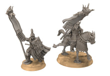 Load image into Gallery viewer, Easterling - Eastern Rising Sun Guard Banner, fell dark lords humans, Kandahar, Khwarezm, oriental, Rhur, miniatures wargame D&amp;D, Lotr...
