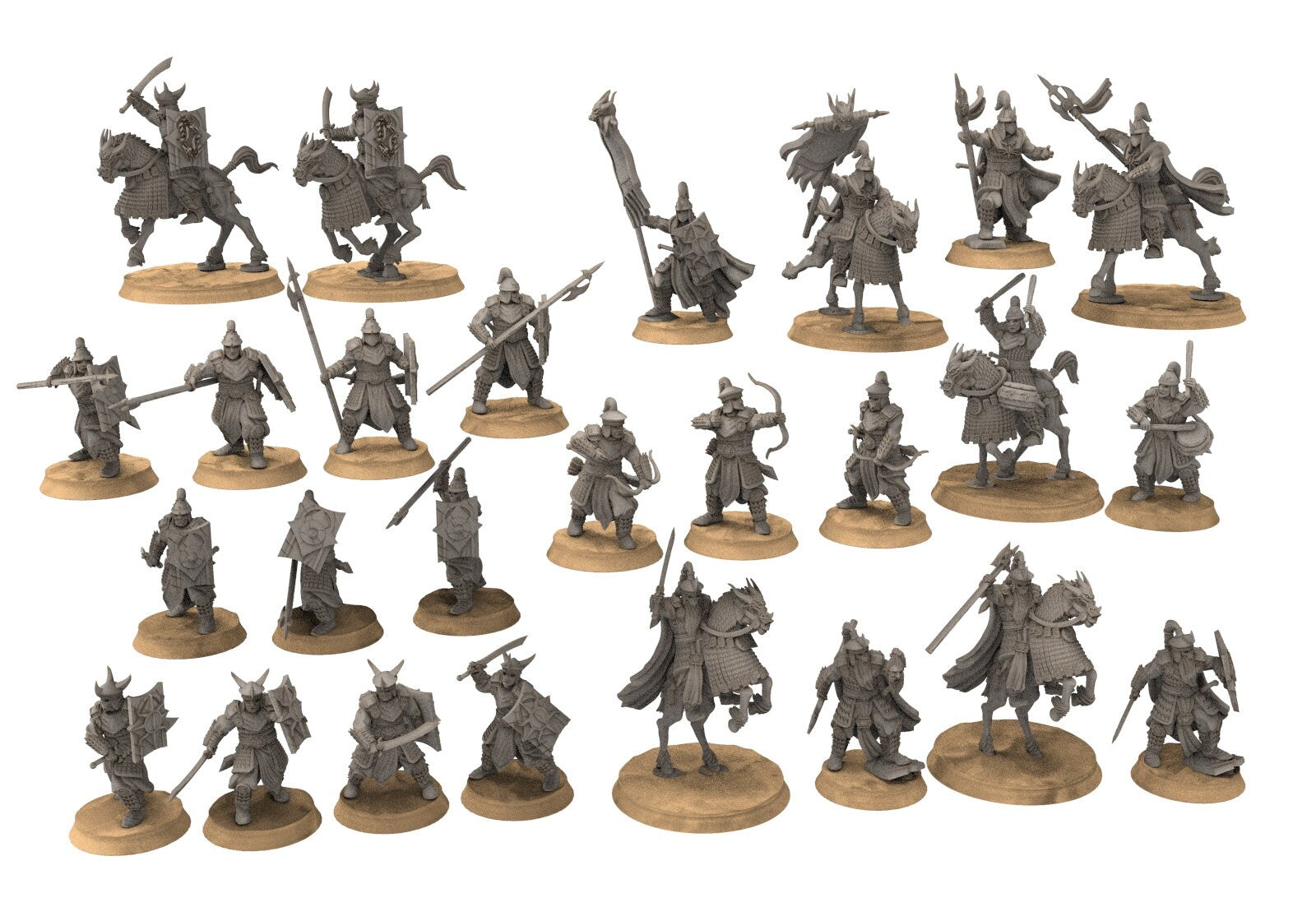 Easterling - Eastern Rising Sun Army bundle x26 minis dark lords humans, Kandahar, Khwarezm, oriental, Rhur, miniatures wargame D&D, Lotr...