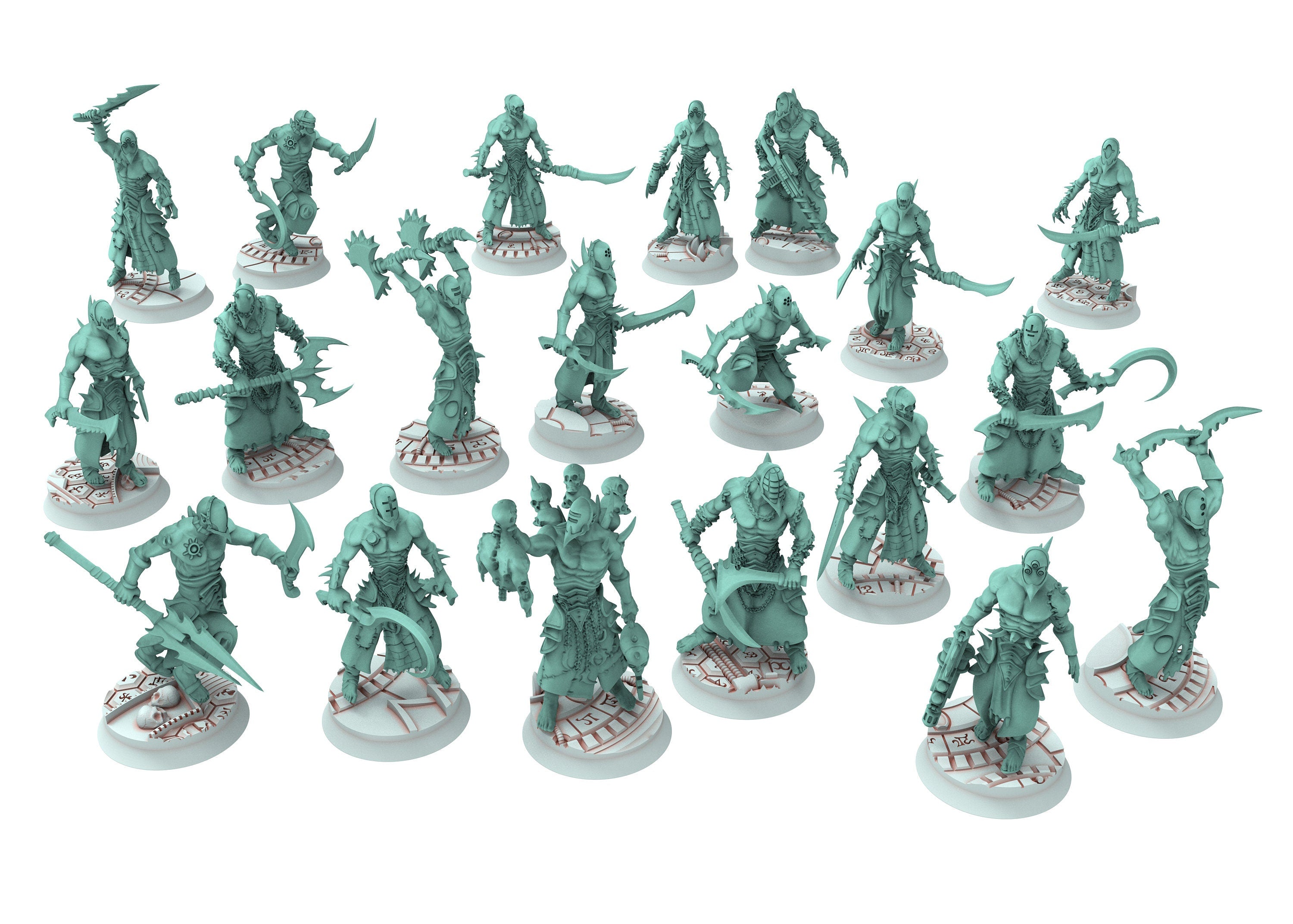 Dark City - Dark Elf Raiders - x20 Tortured Warriors