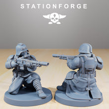 Charger l&#39;image dans la galerie, GrimGuard - Command Force, infanterie mécanisée, empire post apocalyptique, utilisable pour tabletop wargame.
