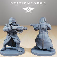 Charger l&#39;image dans la galerie, GrimGuard - Command Force, infanterie mécanisée, empire post apocalyptique, utilisable pour tabletop wargame.
