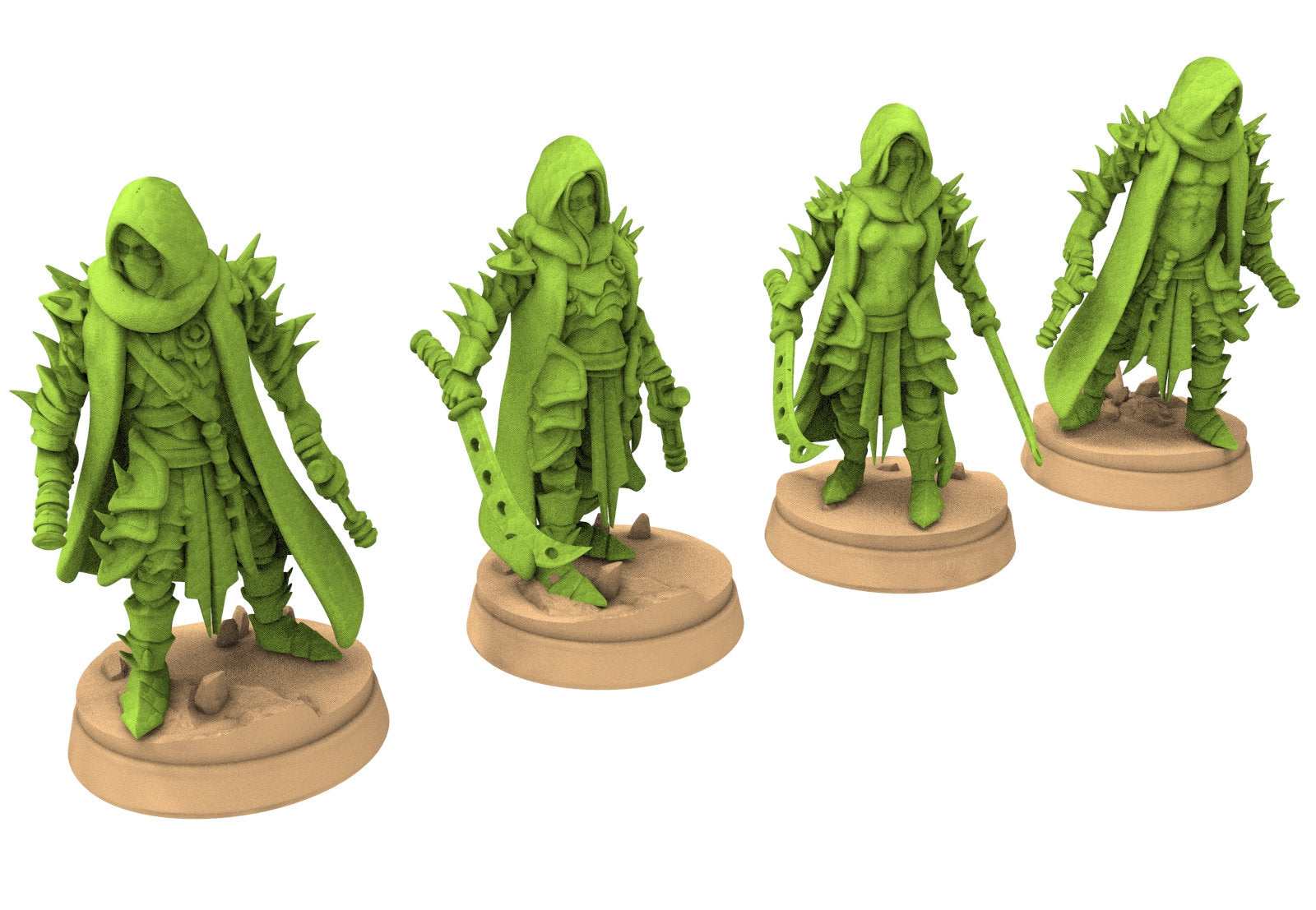 Exotic Elves - Army bundle warrior of the desert and the jungle, Lost elves on Jurassic planet