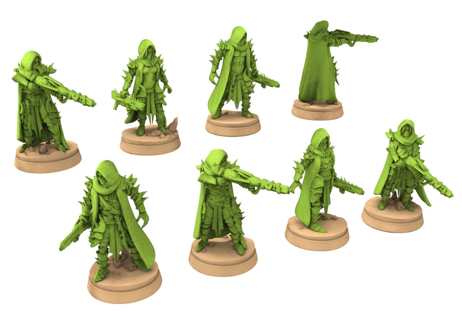 Exotic Elves - Army bundle warrior of the desert and the jungle, Lost elves on Jurassic planet