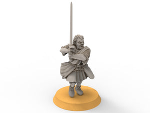 Gandor - Fief levy clan men Warriors highlander, minis for wargame D&D, Lotr...