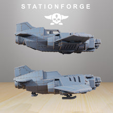 Load image into Gallery viewer, GrimGuard - SF-19A Fighter Plane, mechanized infantry, post apocalyptic empire, usable for tabletop wargame.
