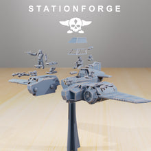 Charger l&#39;image dans la galerie, GrimGuard - SF-19A Fighter Plane, mechanized infantry, post apocalyptic empire, usable for tabletop wargame.
