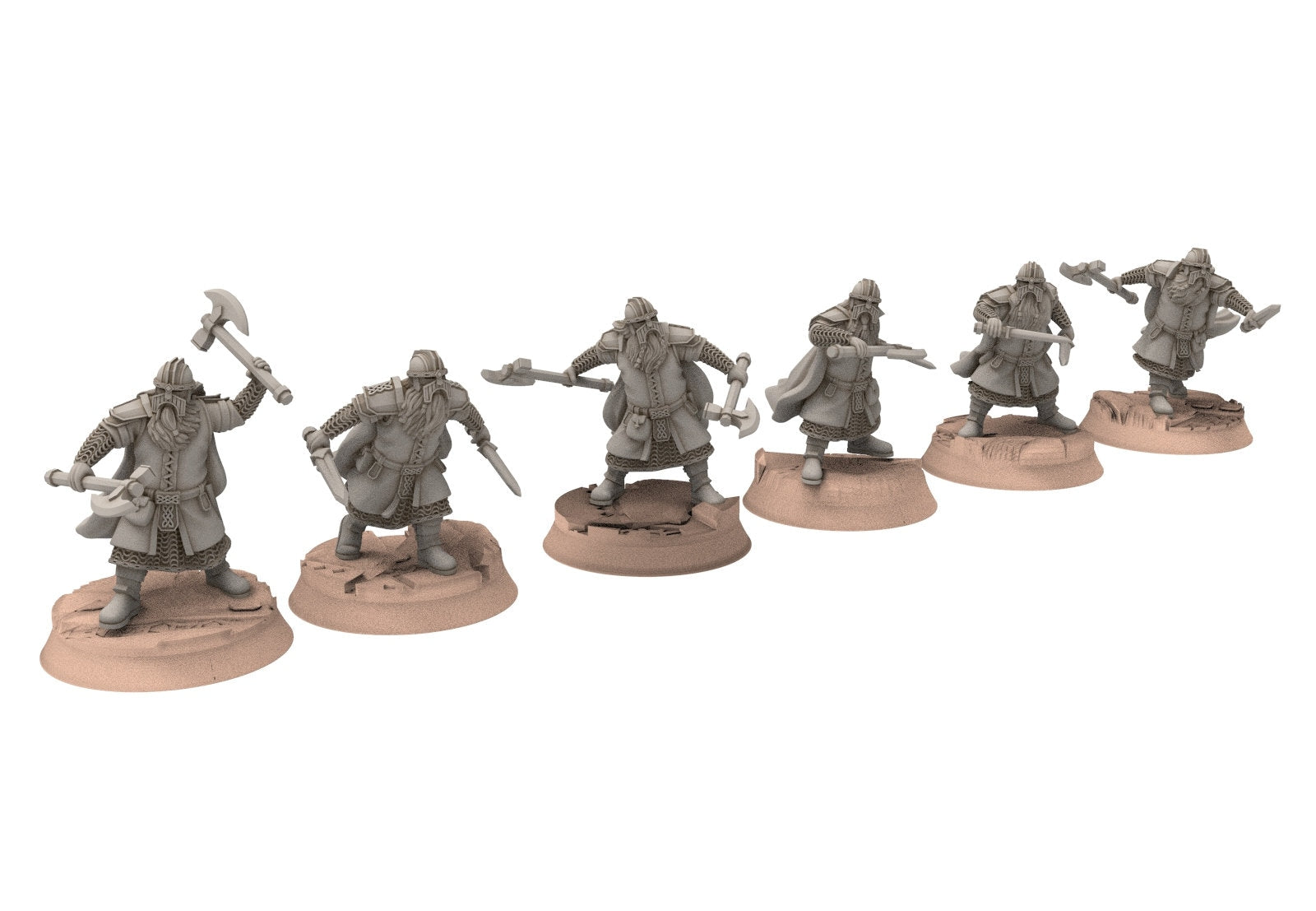 Dwarves - Kalak Metal guards, The Dwarfs of The Mountains, for Lotr, davale games miniatures