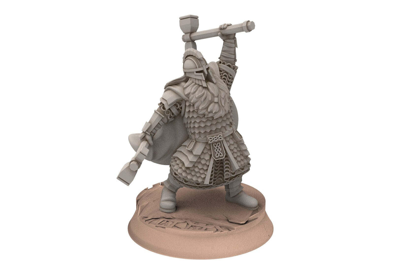 Dwarves - Kalak Captain, The Dwarfs of The Mountains, for Lotr, davale games miniatures