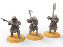 Charger l&#39;image dans la galerie, Orcs horde - Orc infantry heavy weapons, Orc warriors warband, Middle rings miniatures for wargame D&amp;D, Lotr... Medbury miniatures
