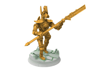 Cinan - Phaophi - Phalanx, Battle Drone, space robot Anubis guardians of the Necropolis, modular posable miniatures