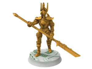Cinan - Phaophi - Phalanx, Battle Drone, space robot Anubis guardians of the Necropolis, modular posable miniatures