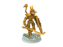 Load image into Gallery viewer, Cinan - Thout - Shield wall, Battle Drone, space robot Anubis guardians of the Necropolis, modular posable miniatures 
