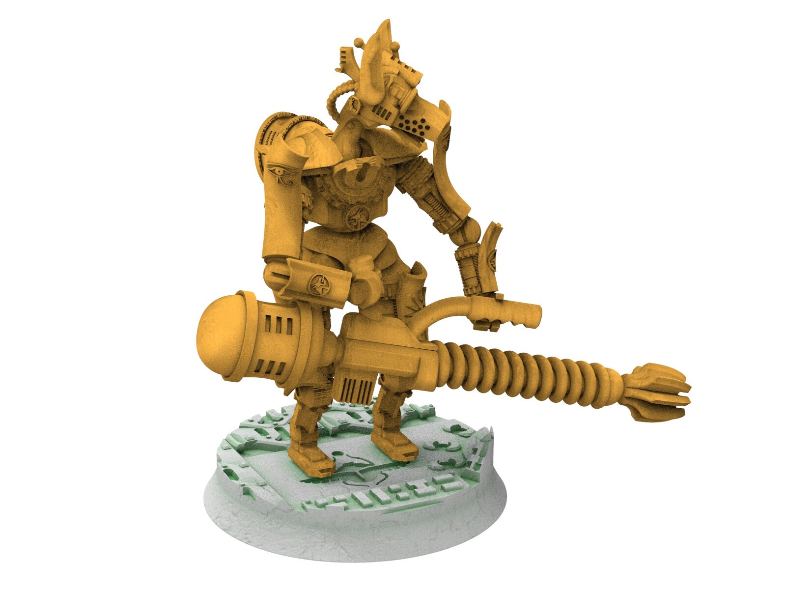 Cinan - Pakhon - Lightning Cannon, Battle Drone, space robot Anubis guardians of the Necropolis, modular posable miniatures