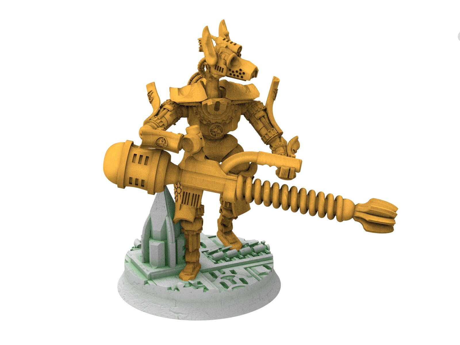 Cinan - Pakhon - Lightning Cannon, Battle Drone, space robot Anubis guardians of the Necropolis, modular posable miniatures