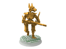 Load image into Gallery viewer, Cinan - Pharmouti - Dislodgers, Battle Drone, space robot Anubis guardians of the Necropolis, modular posable miniatures
