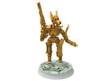 Load image into Gallery viewer, Cinan - Pharmouti - Dislodgers, Battle Drone, space robot Anubis guardians of the Necropolis, modular posable miniatures
