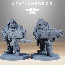 Charger l&#39;image dans la galerie, Green Skin - Orkaz Pirates, post apocalyptic empire, usable for tabletop wargame.
