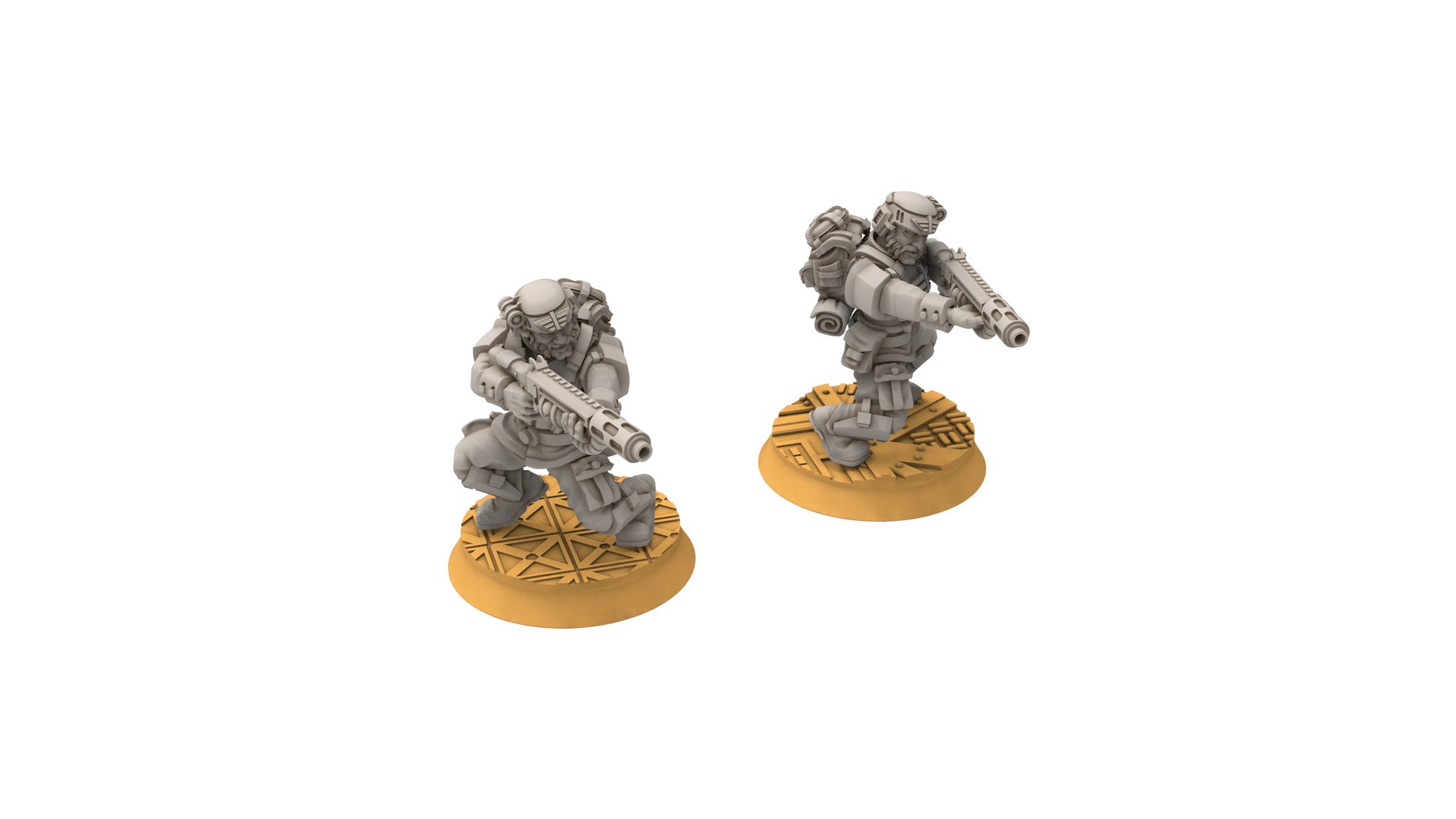 Rundsgaard - Main Troops Heavy Weapons, imperial infantry, post apocalyptic empire, usable for tabletop wargame.