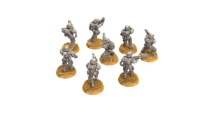 Rundsgaard - Main Troops Melta, imperial infantry, post apocalyptic empire, usable for tabletop wargame.