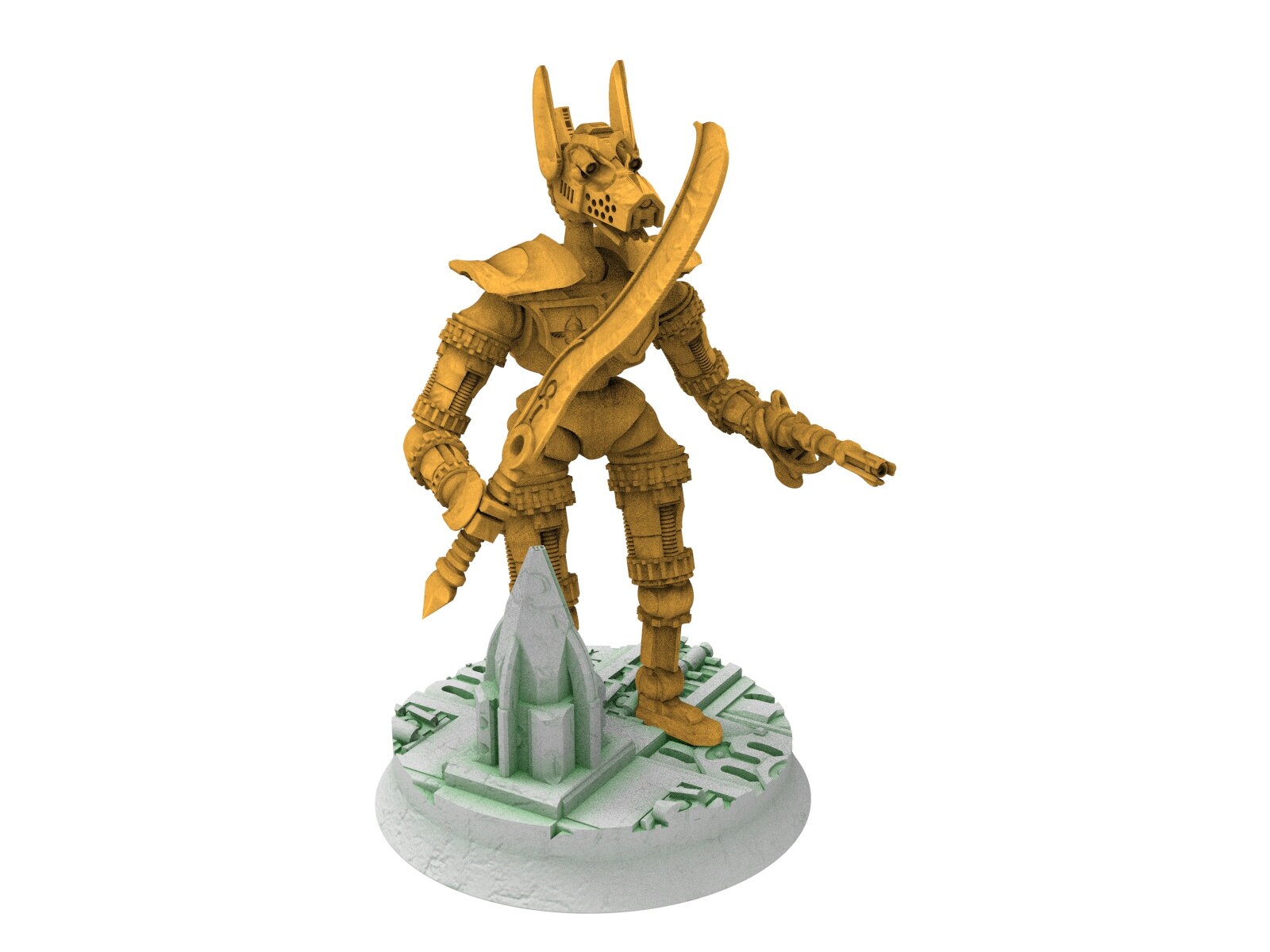 Cinan - Athyr - Light infantry, Battle Drone, space robot Anubis guardians of the Necropolis, modular posable miniatures 