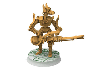 Cinan - Payni - Lazer Cannon, Battle Drone, space robot Anubis guardians of the Necropolis, modular posable miniatures