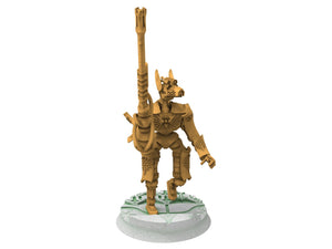 Cinan - Payni - Lazer Cannon, Battle Drone, space robot Anubis guardians of the Necropolis, modular posable miniatures