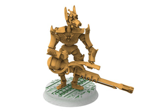 Cinan - Payni - Lazer Cannon, Battle Drone, space robot Anubis guardians of the Necropolis, modular posable miniatures