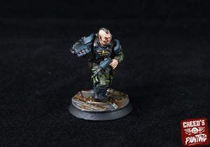 Rundsgaard - Command Squad and Officers, imperial infantry, post-apocalyptic empire, usable for tabletop wargame.