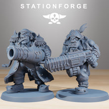 Charger l&#39;image dans la galerie, Green Skin - Orkaz Pirates, post apocalyptic empire, usable for tabletop wargame.
