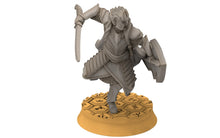 Load image into Gallery viewer, Rivandall - Bloody Elven King Guard swords, Last Hight elves from the West, Middle rings Davales miniatures pour wargame D&amp;D, SDA...
