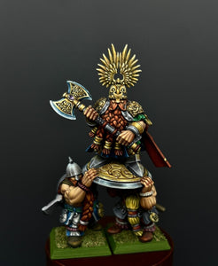 Dwarves - King Ulric on shield, Keeper of the Deep Mountains