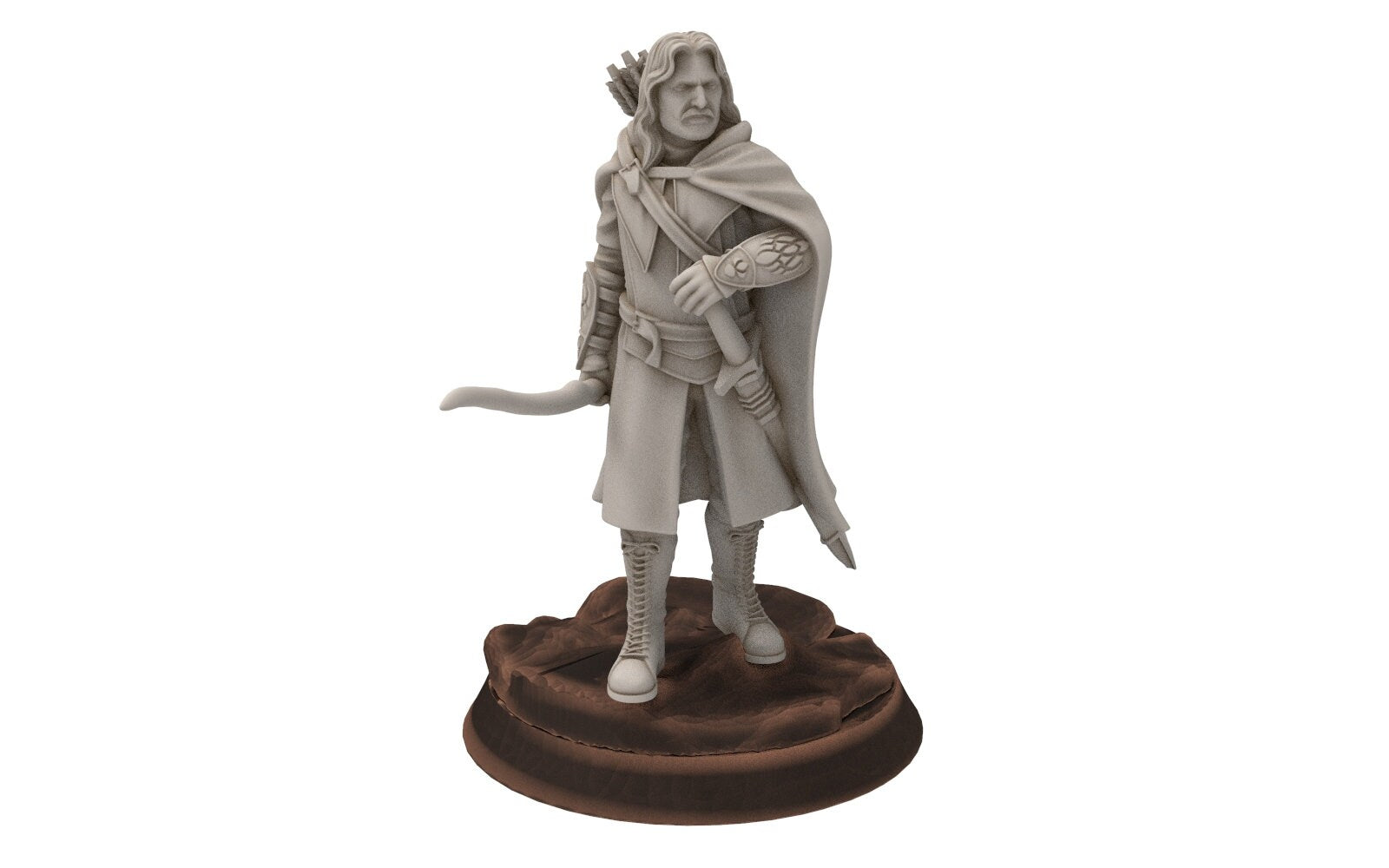 Ornor - Captain of the Grey Castle, Protectors of the Shire, Dune Din, Misty Mountains, Bowmen, riders miniatures for wargame D&D, Lotr...