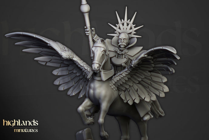 Imperial Fantasy - High Wizard on Pegasus, Imperial troops