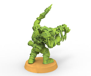 Green Skin - Orc Heavy Gunner, Modular Kit